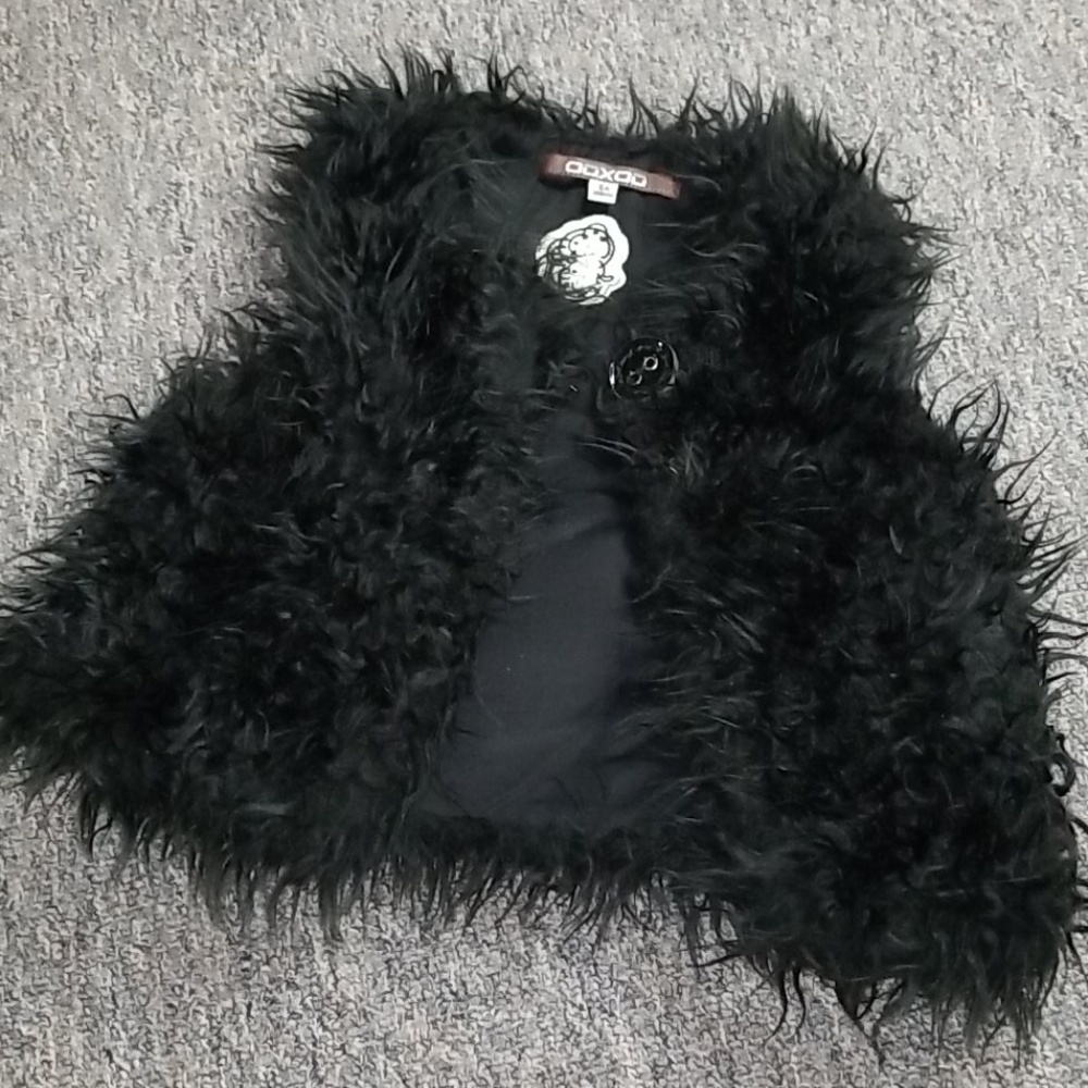 OOXOO Marese Girl's Faux Fur Vest